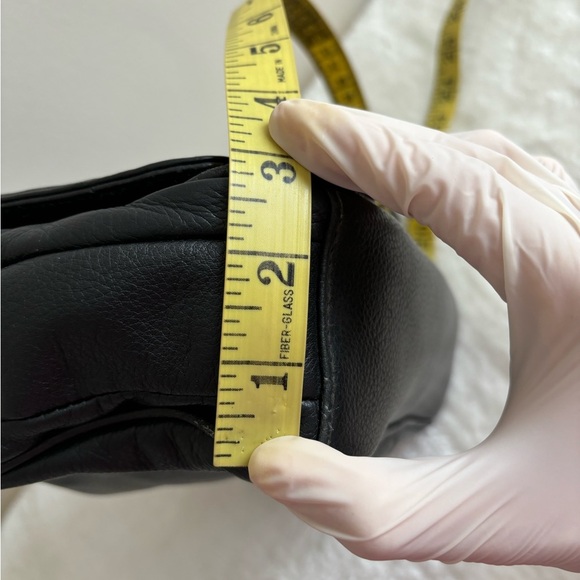 Vintage leather shoulder bag brown size Medium 90’s - Picture 15 of 17